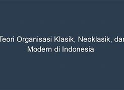 Alasan Klasik Adalah