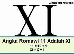 Angka Romawi 10 11